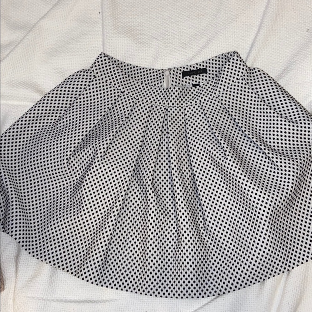 Rachel Zoe Black polka dot skirt